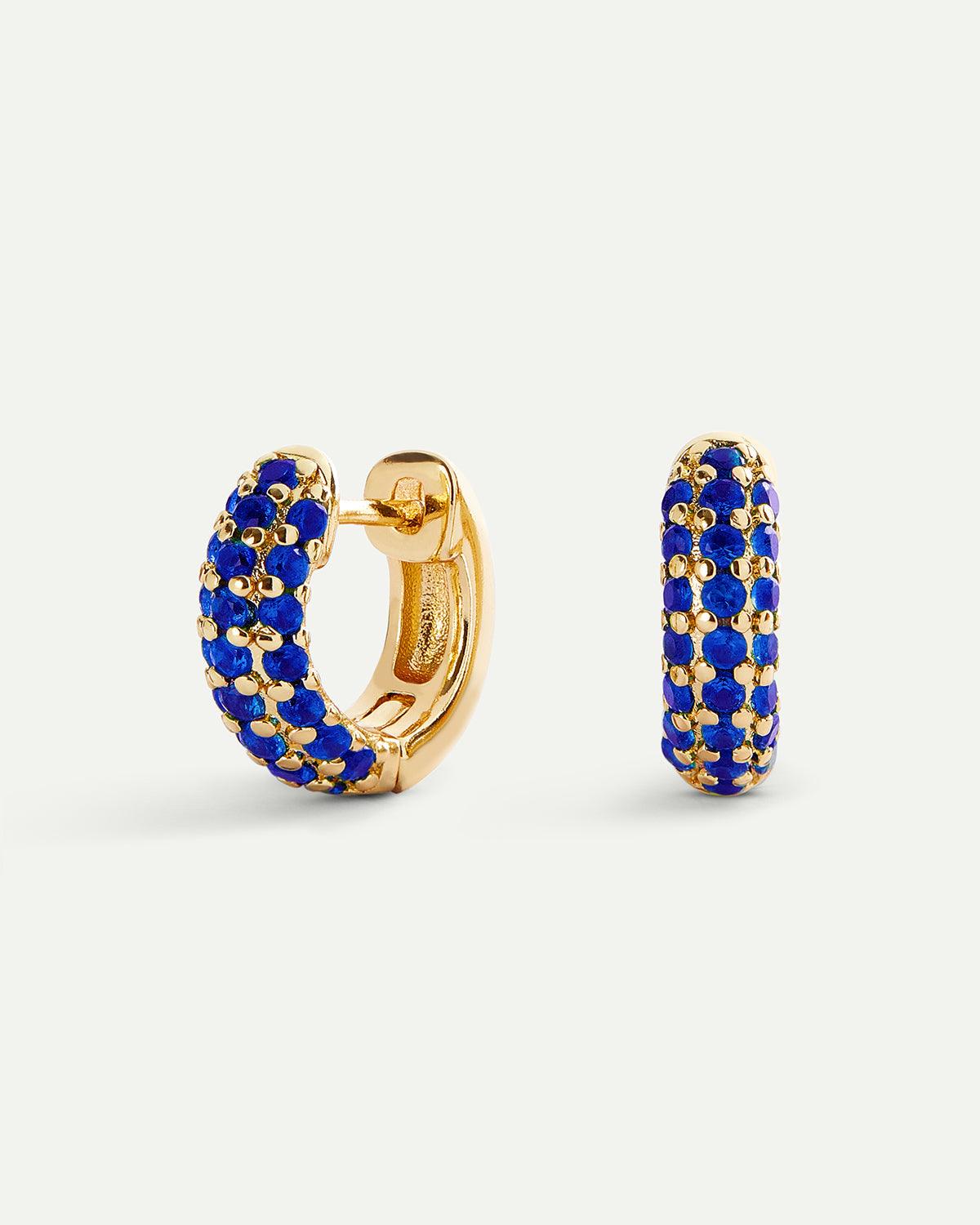 NOVA BLUE GOLD EARRINGS