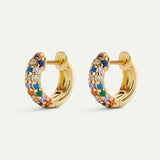 NOVA RAINBOW GOLD EARRINGS