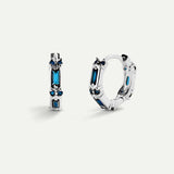 SARIN BLUE SILVER EARRINGS