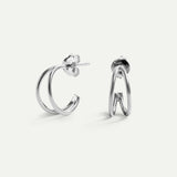 SWING MINI SILVER EARRINGS