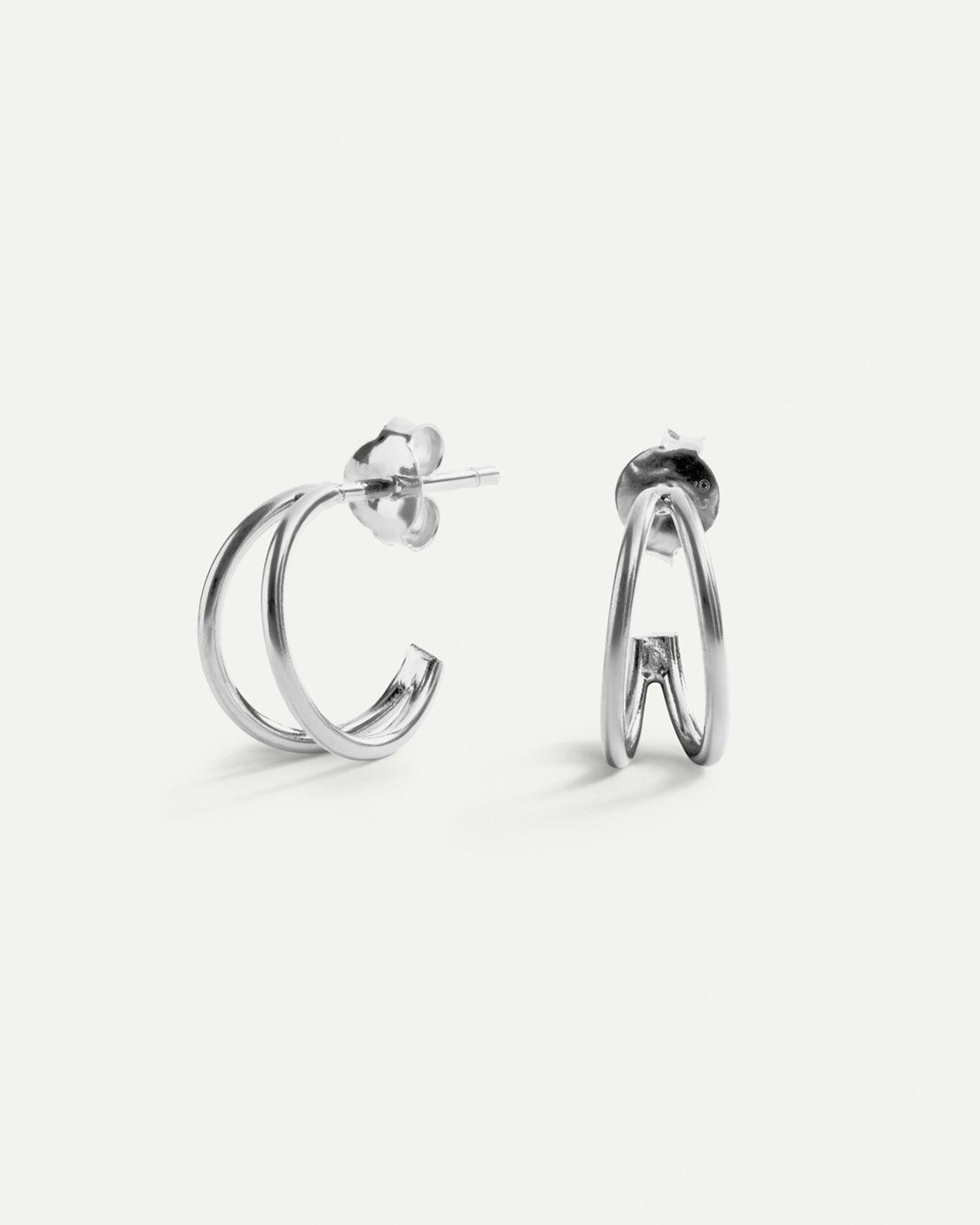 SWING MINI SILVER EARRINGS