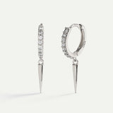 TEY MAXI SILVER EARRINGS