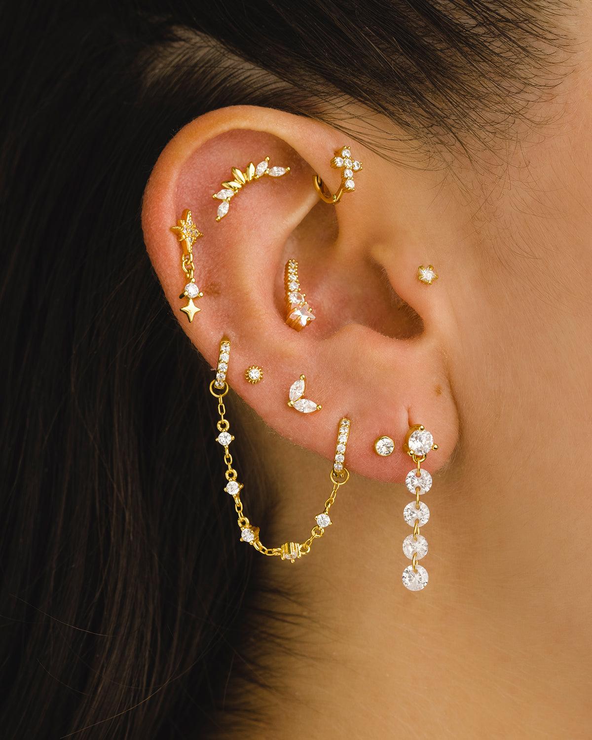 PRINCESS M GOLD EARRINGS