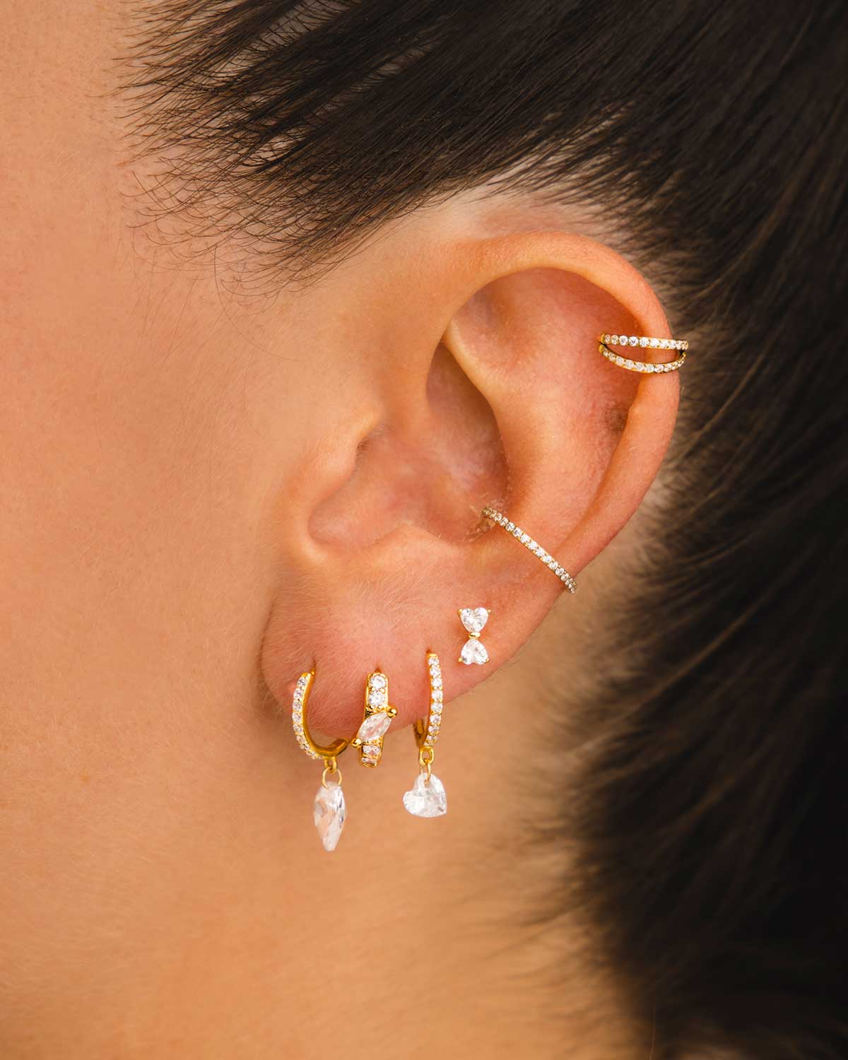 BOW GOLD EARRINGS