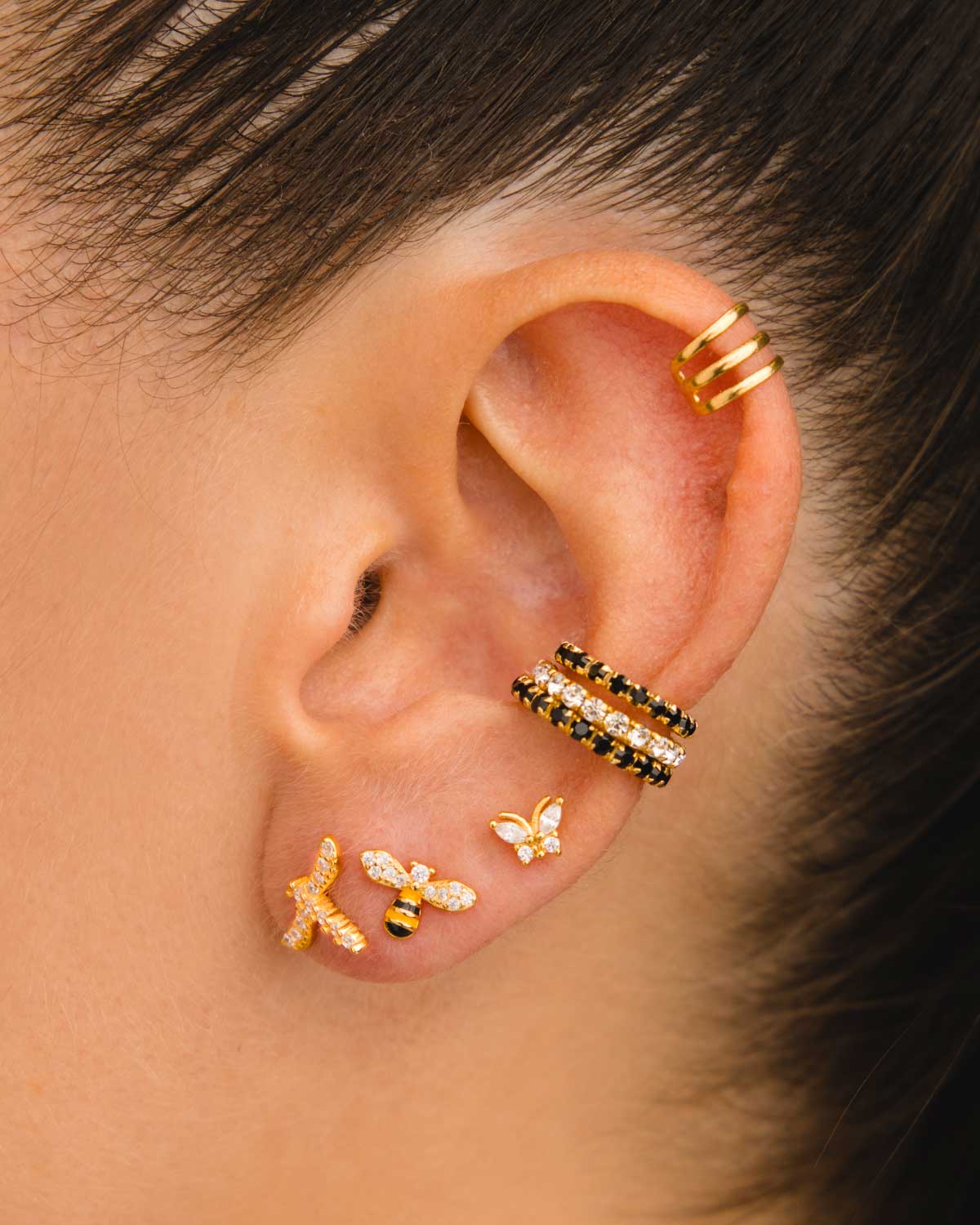 BEE SILVER EARRINGS
