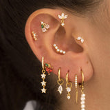 HOOPS GOLD EARRINGS