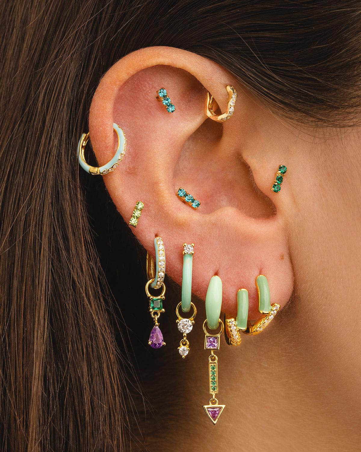 BELMA GREEN GOLD EARRINGS