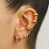TEY MAXI SILVER EARRINGS