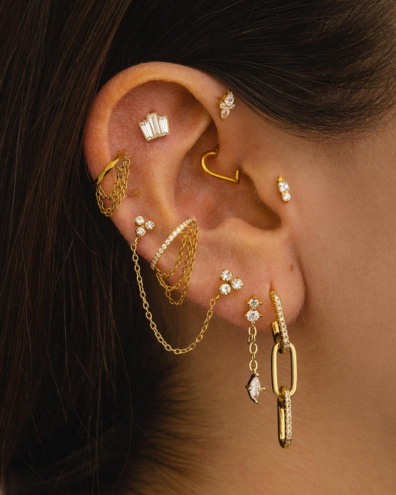 PIERCING LOOP HEART GOLD