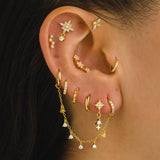 HOOPS GOLD EARRINGS