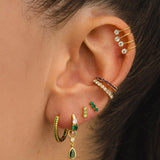 DANA GREEN GOLD EARRINGS
