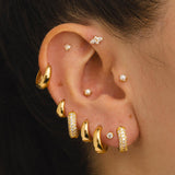 URA L SILVER EARRINGS