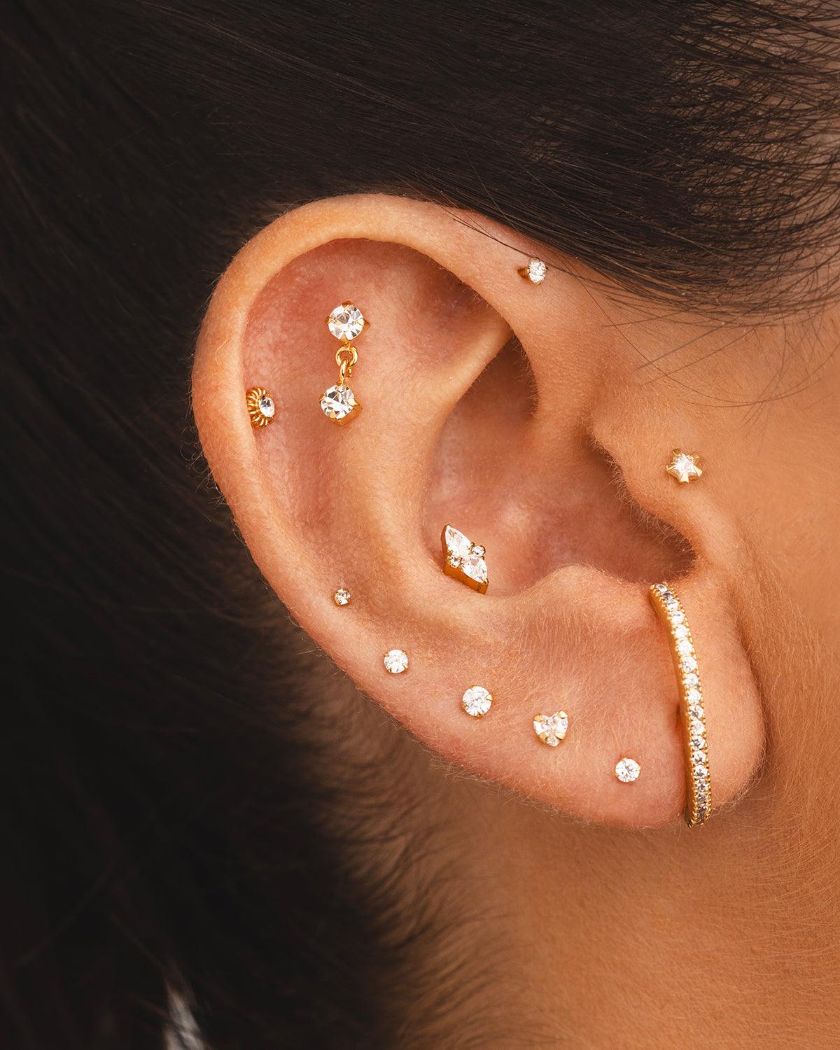 IDA M GOLD EARRINGS