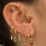 HOOPS GOLD EARRINGS