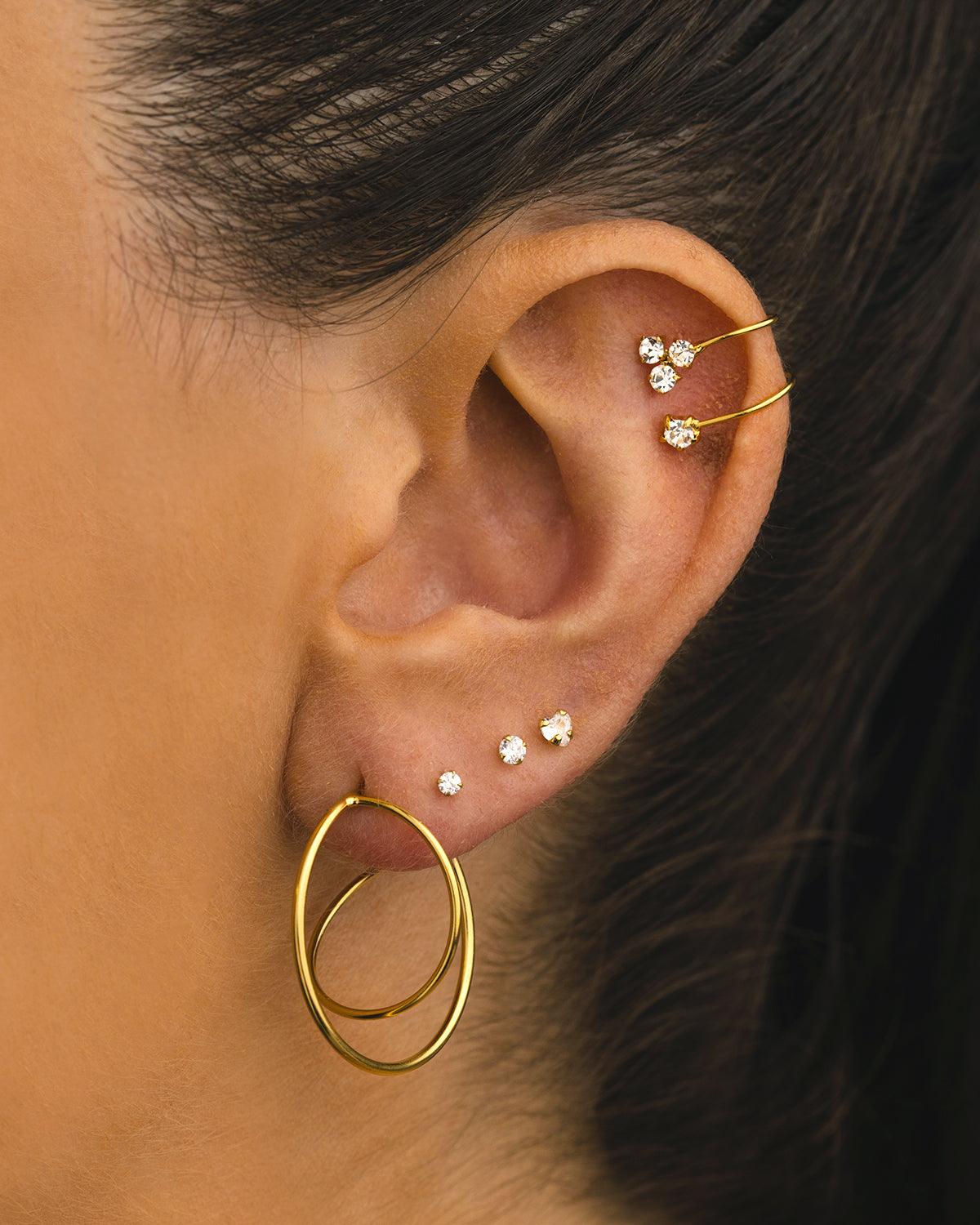 IDA M GOLD EARRINGS