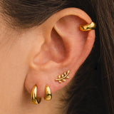 URA L SILVER EARRINGS