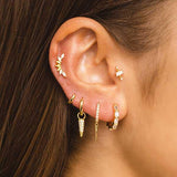 FOX MAXI GOLD EARRINGS