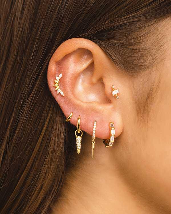 FOX MAXI GOLD EARRINGS