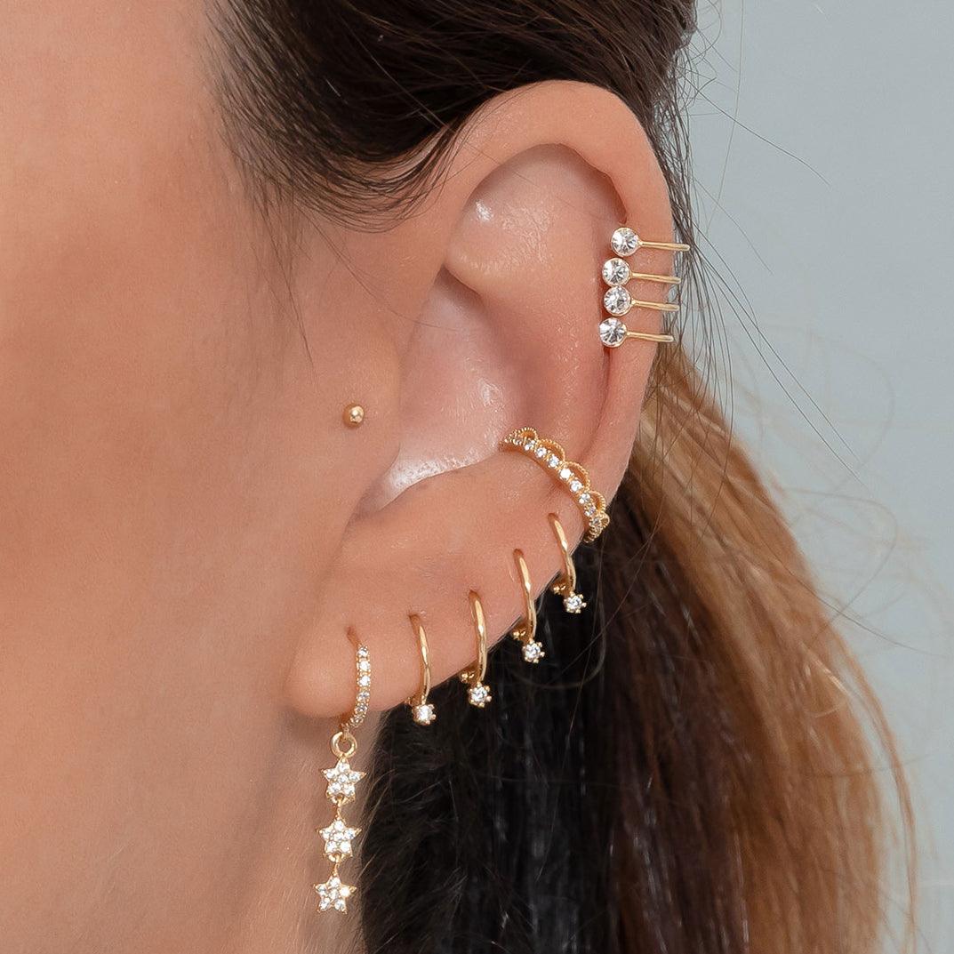 MEI GOLD EARRINGS