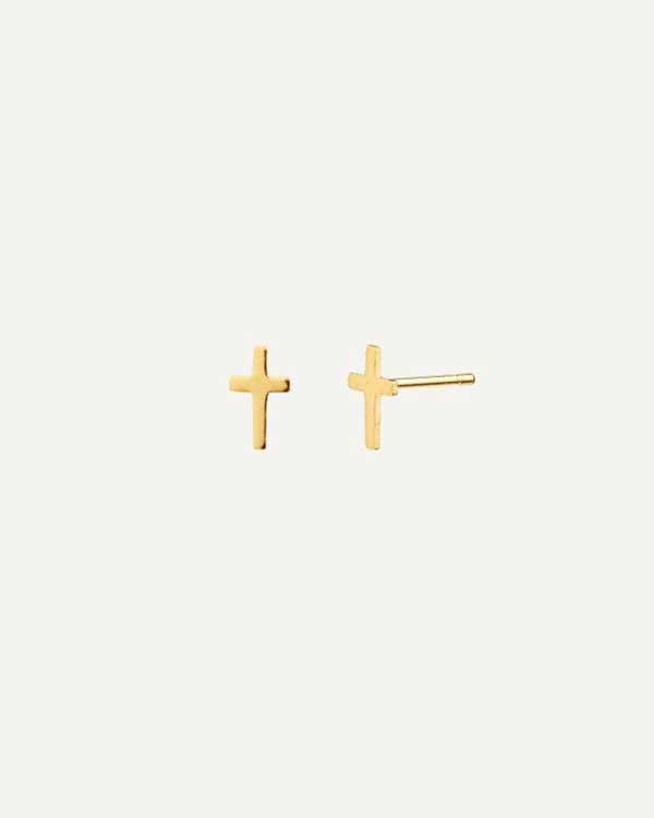 CROIX MINI GOLD EARRINGS