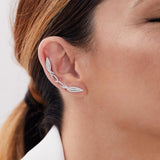Ear with two Venezia Silver earrings