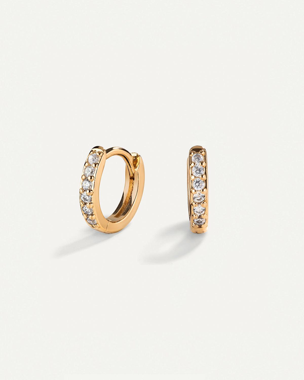 HOOPS BRIGHT GOLD EARRINGS