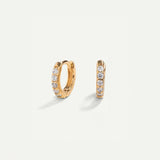 HOOPS MINI BRIGHT GOLD EARRINGS