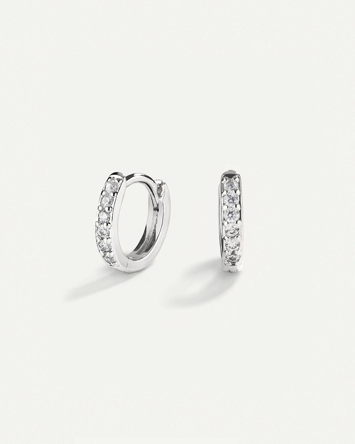 HOOPS EARRINGS BRIGHT SILVER