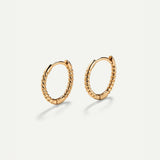HOOPS TWIST GOLD EARRINGS