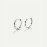 HOOPS MINI TWIST SILVER EARRINGS