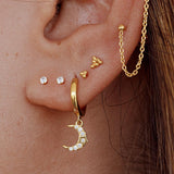 Photo detail Sterling Silver 925 Mini Libra Earrings