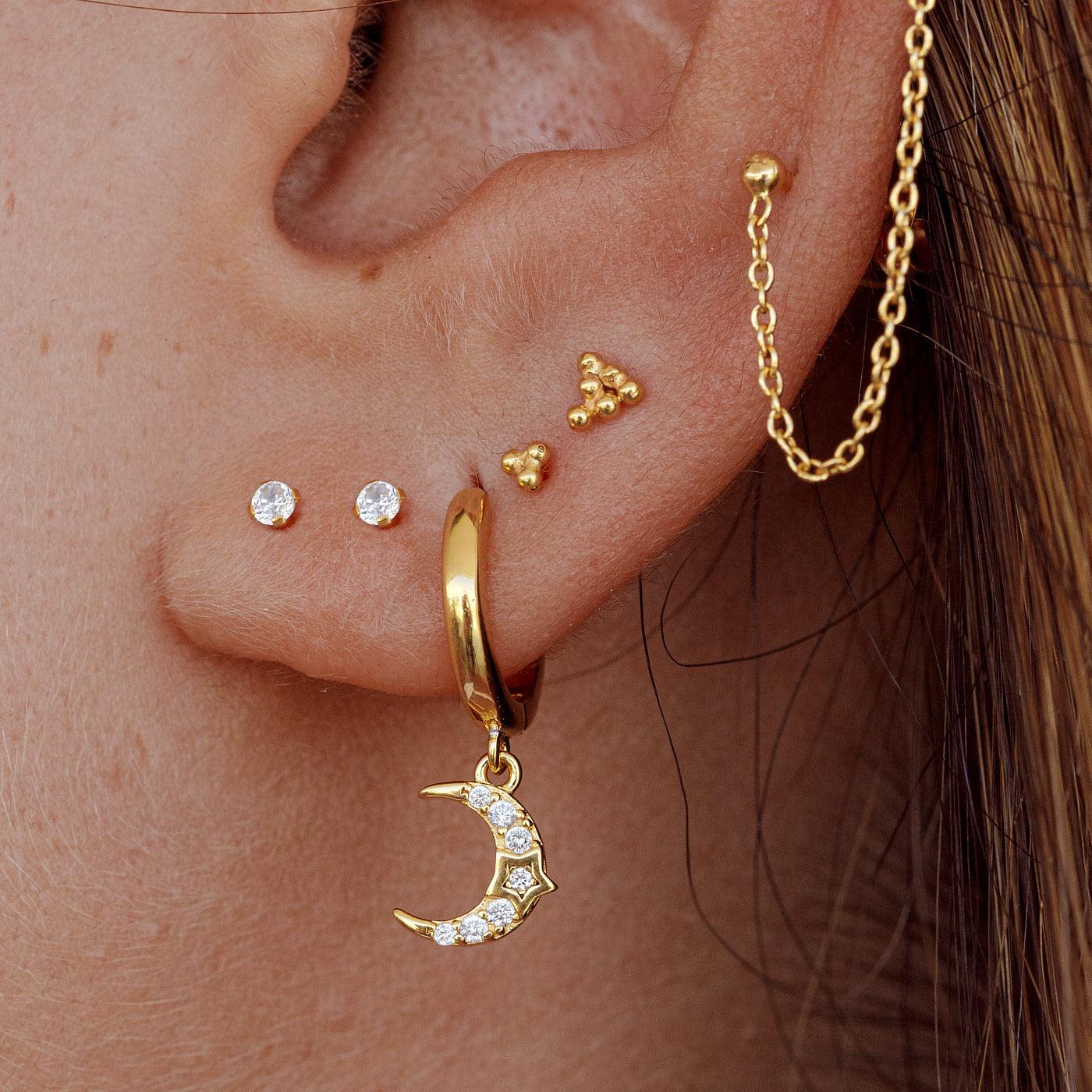 LIBRA MINI SILVER EARRINGS