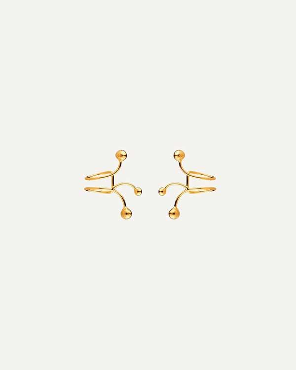 IVY BALLS GOLD EARRINGS