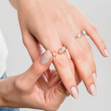 MIDNIGHT LABRADORITE GOLD RING