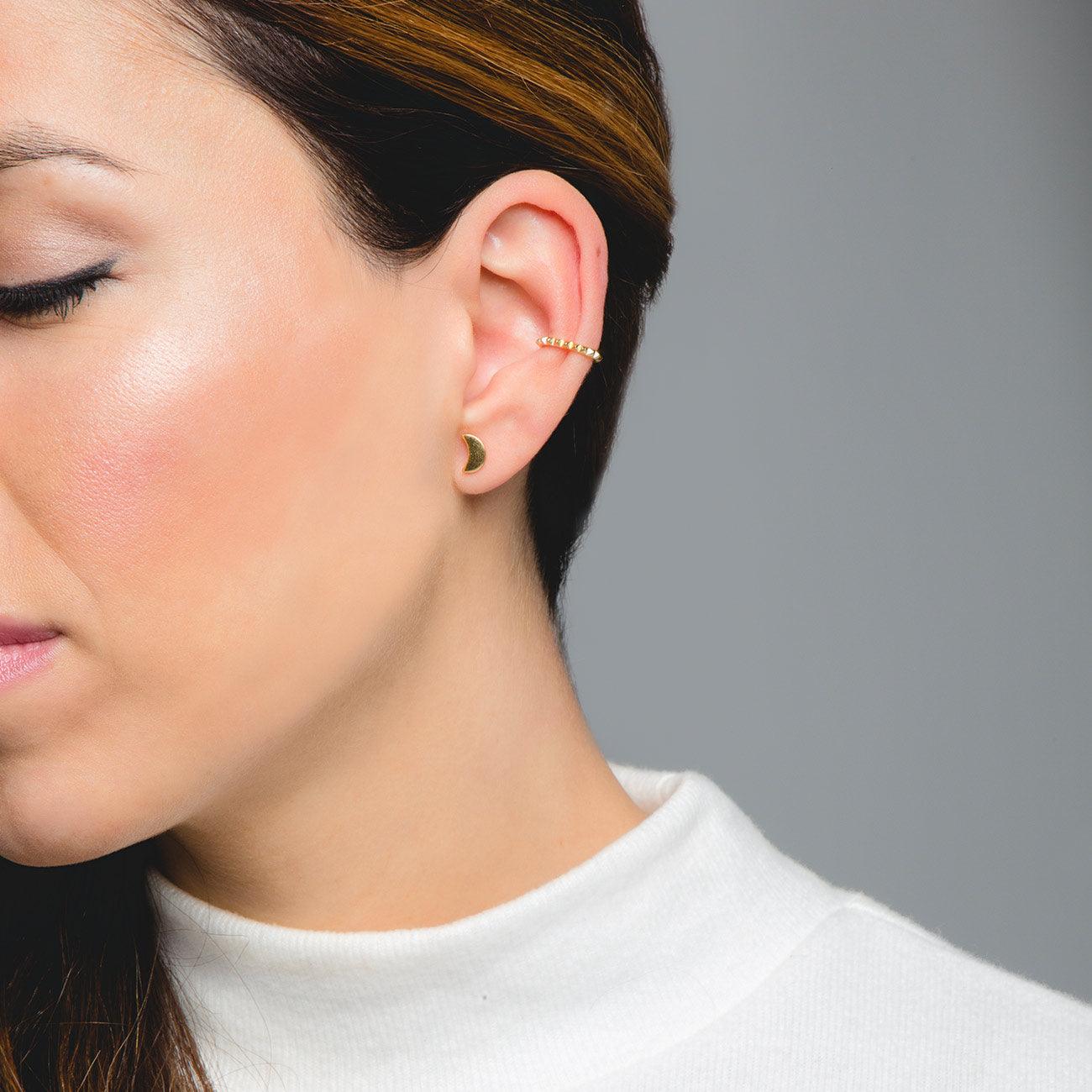 MOON GOLD EARRINGS