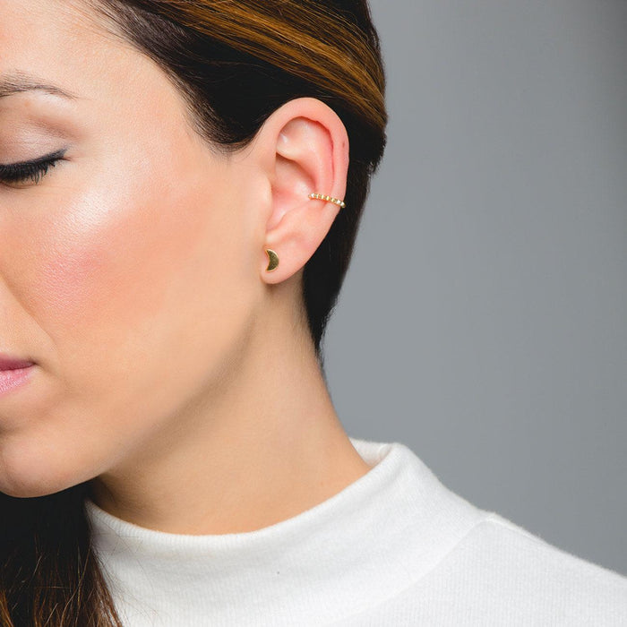 MOON SILVER EARRINGS