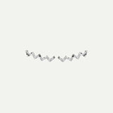 ZIGZAG MARTELE SILVER EARRINGS