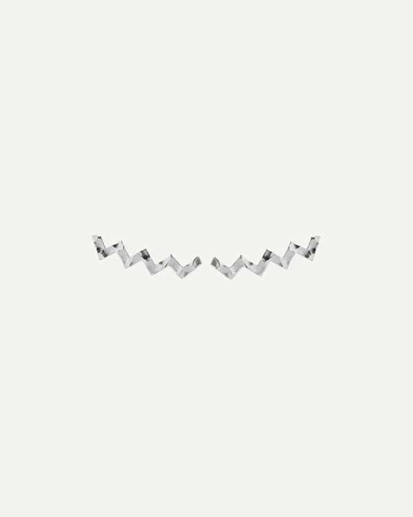 ZIGZAG MARTELE SILVER EARRINGS