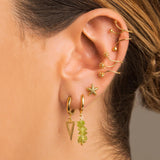 Ear Cuff Earrings Ear Cuff Ivy Balls Gold Plaiting 925 Sterling Silver