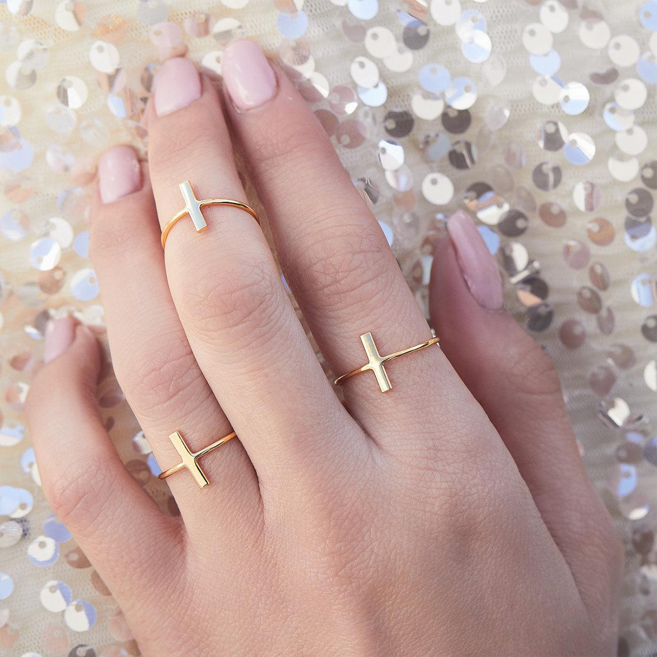 SILVER STICK RING