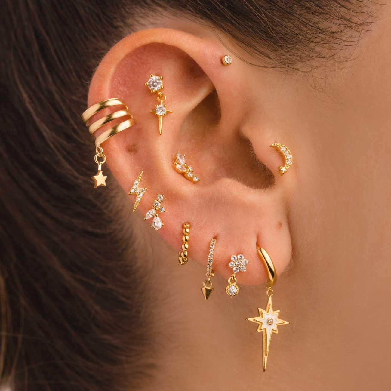 TIN GOLD EARRINGS