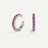 BOUCLES D'OREILLES ARLA MINI PURPLE ARGENT