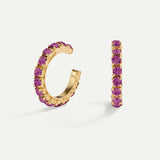 BOUCLES D'OREILLES ARLA OR VIOLET