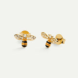 BOUCLES D'OREILLES ABEILLE EN OR