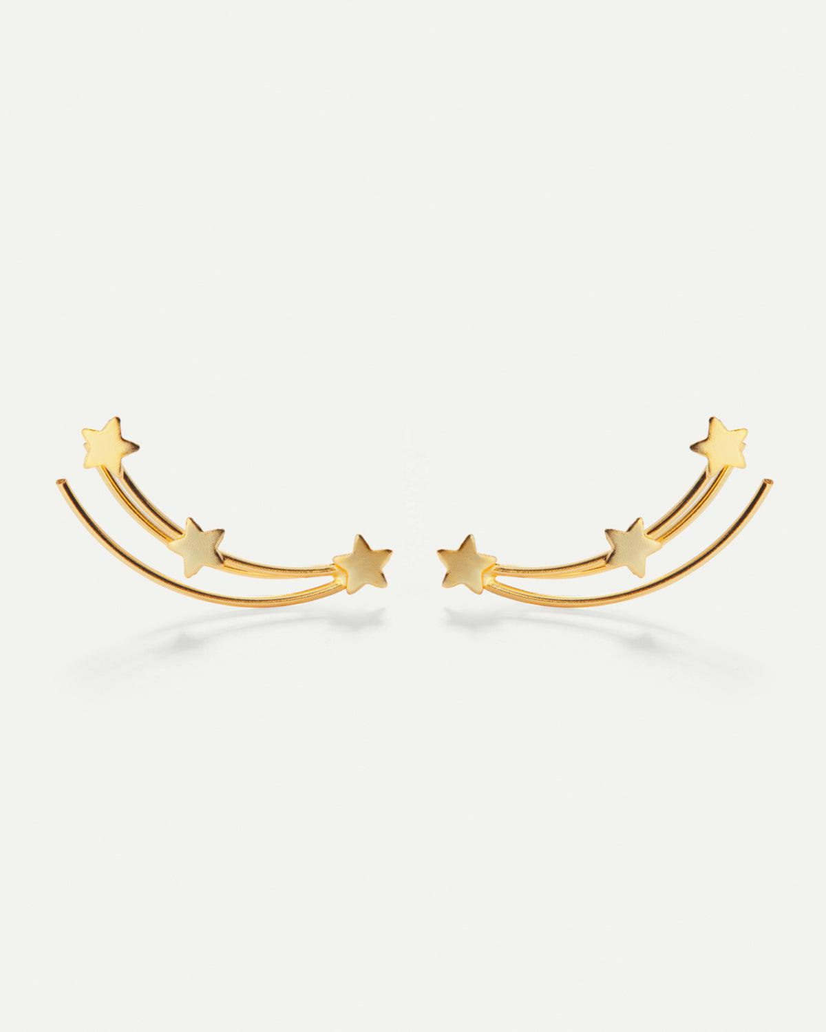 CASIOPEA - BOUCLES D'OREILLES HALO EN OR