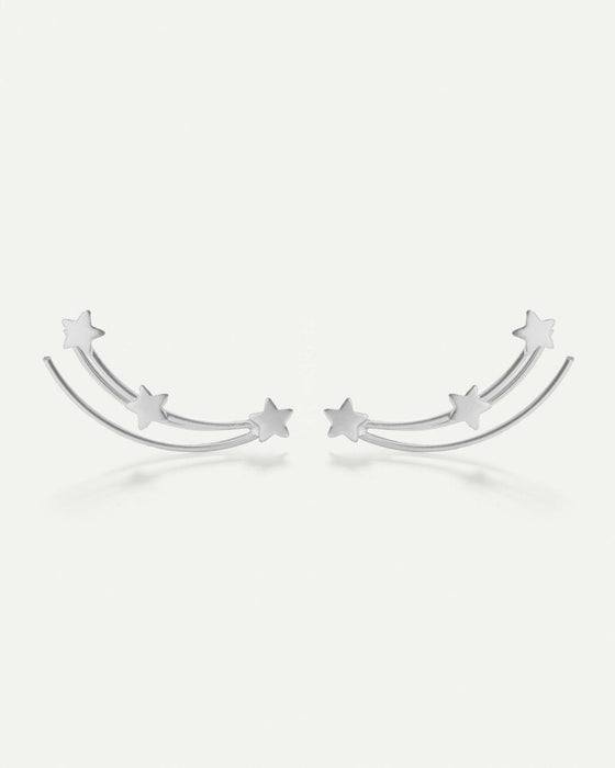 BOUCLES D'OREILLES ARGENTÉES CASIOPEA HALO