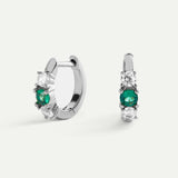BOUCLES D'OREILLES EN ARGENT DANA GREEN