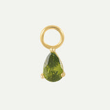 BRELOQUE GOUTTES OR VERT