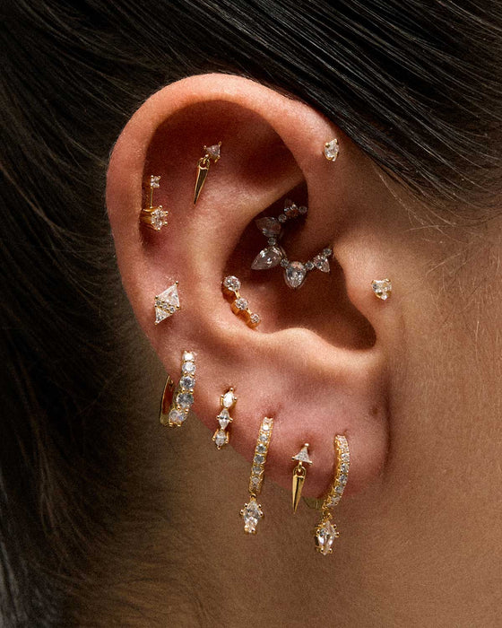 BOUCLES D'OREILLES DRIP SILVER