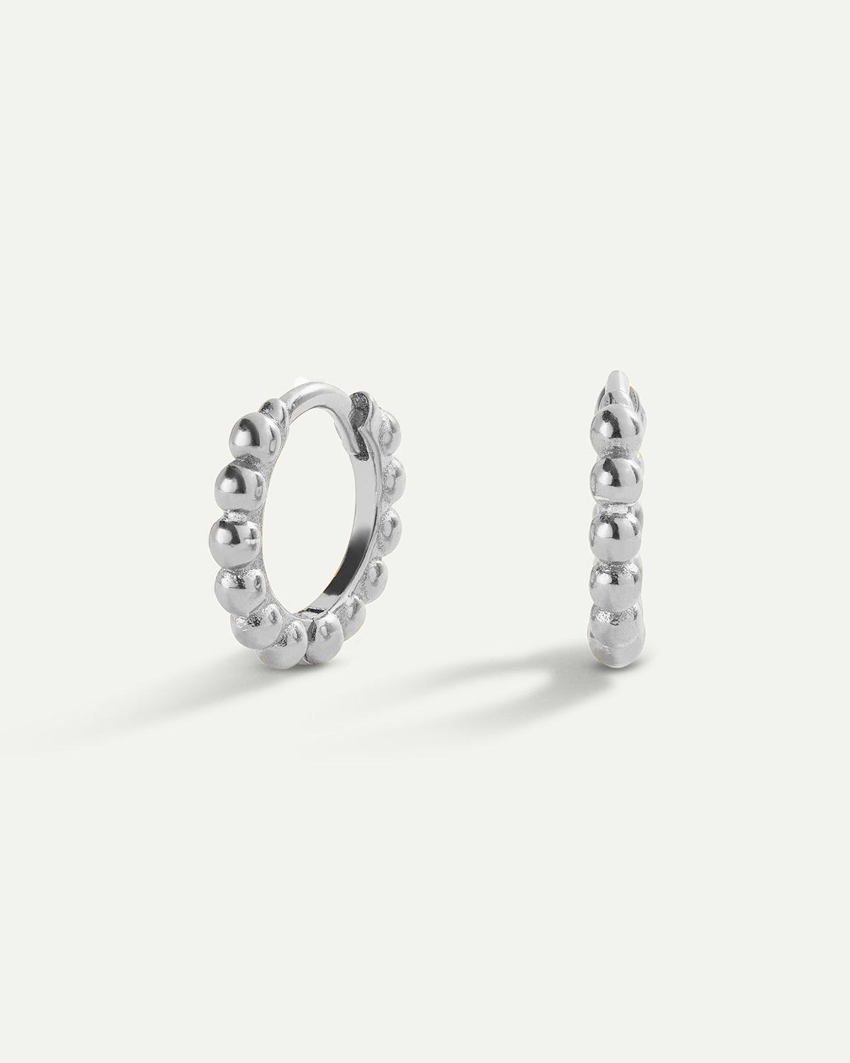 BAGUES BOULES BOUCLES D'OREILLES ARGENT